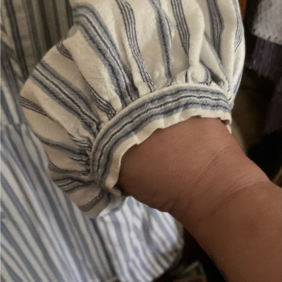 Striped cotton tunic/dress. Pockets! - Picture 4 of 7